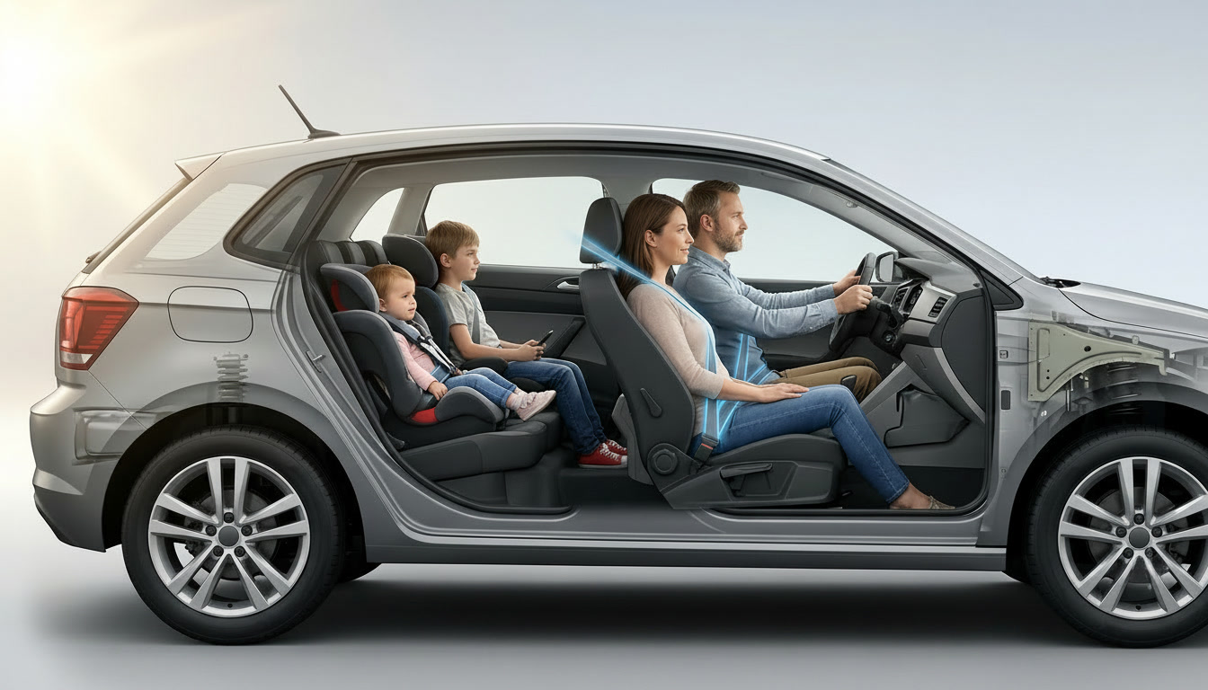 Seatbelts, phones, children and distraction